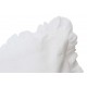 Taie d'oreiller 60 x 60 cm blanche en lin et coton de la collection Mathilde