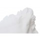 Coussin blanc 45 x 45 cm en lin et coton de la collection Mathilde