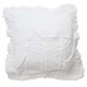 White linen and cotton cushion 45 x 45 cm from the Mathilde collection