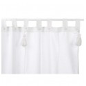 White "Infinity Bianco" curtain 150 x 300 cm with loops