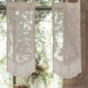 Set of 2 white Allegria mini curtains 60 x 120 cm