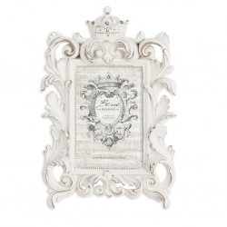 Photo frame to pose Cavaliere della rosa 24,6 x 20,1 cm light gray and gold