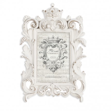 Photo frame to pose Cavaliere della rosa 24,6 x 20,1 cm light gray and gold