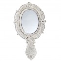 Miroir à main blanc antique Sentimento