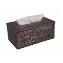 Vintage metal tissue box "Mouchoirs"