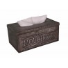 Vintage metal tissue box "Mouchoirs"