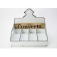 Range couverts blanc antique