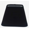 Abat-jour carré noir en coton – 25x14x16 cm avec fixation mobile