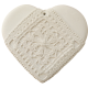 Heart crude white guipure to perfume