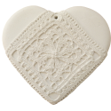 Heart crude white guipure to perfume