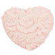 Heart crude soft pink roses to perfume