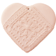 Heart crude soft pink guipure to perfume