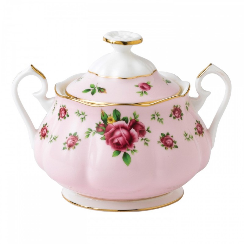 New Country Roses Pink 3-Piece Tea Set by Royal Albert on ...