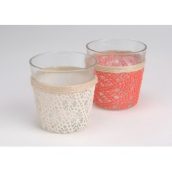 Set of 2 lace lanterns