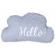 Coussin nuage "Hello"