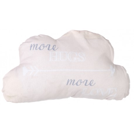 Cloud cushion "More Hugs More Love"