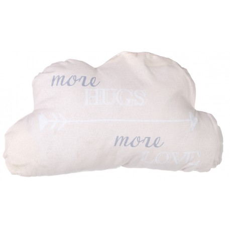Coussin nuage "More Hugs More Love"